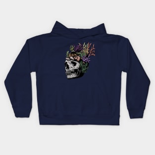 skull coral Kids Hoodie